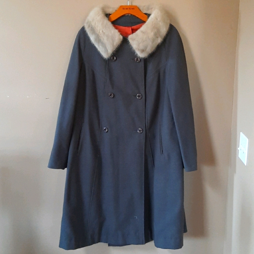 Vintage Fur Collar Coat